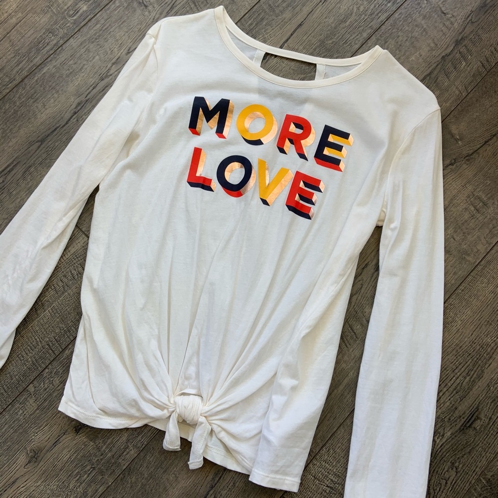 💕 EUC Old Navy Girls ‘More Love’ Shirt | XL